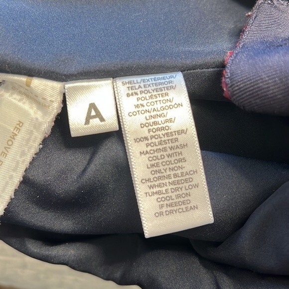 LOFT Faux-Wrap Skirt, Burgundy Maroon Tapestry, Size 6 - Picture 7 of 7